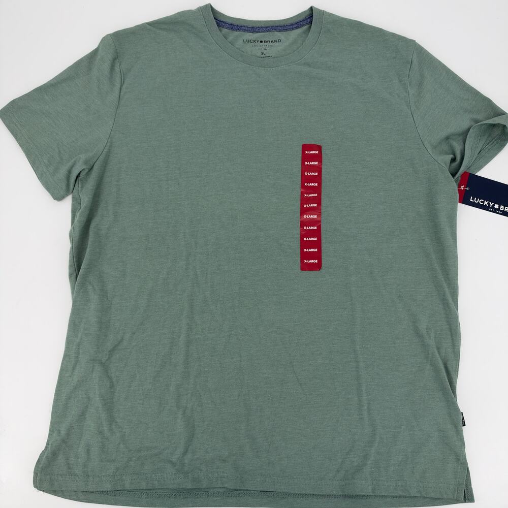 Lucky Brand Mens Sage Green Short Sleeve T Shirt Size XL NEW